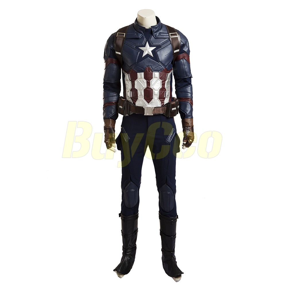 Avengers Captain America:Civil War Steve Rogers Suit Cosplay Men ArmyCostume