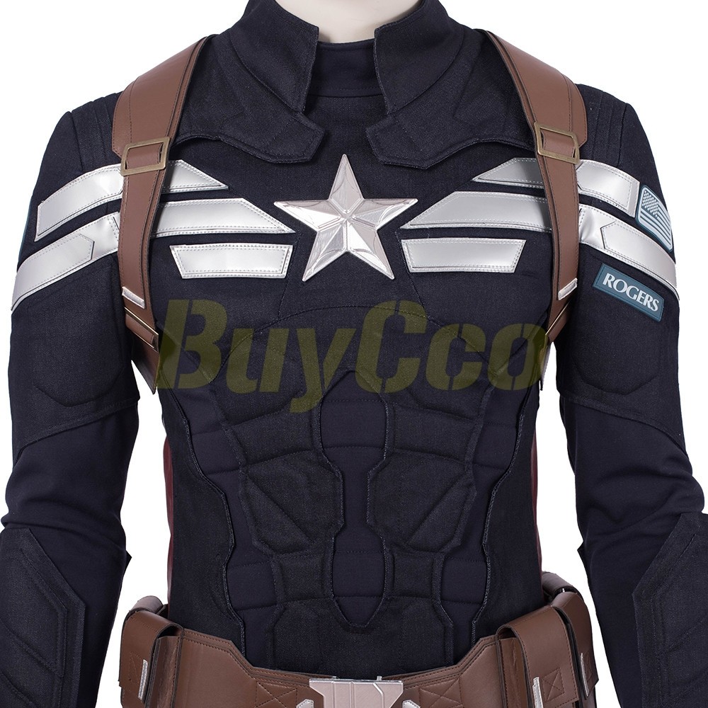 Captain America Cosplay Costumes Avengers 4 Endgame Steve Rogers Costume