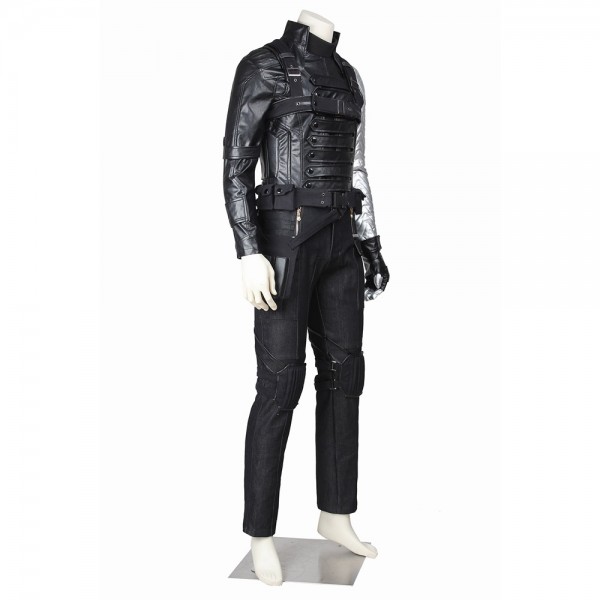 Bucky Barnes Cosplay Costume Winter Soldier Battle Suit