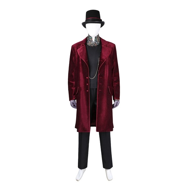 Chocolate Factory Willy Wonka Cosplay Costumes With Hat
