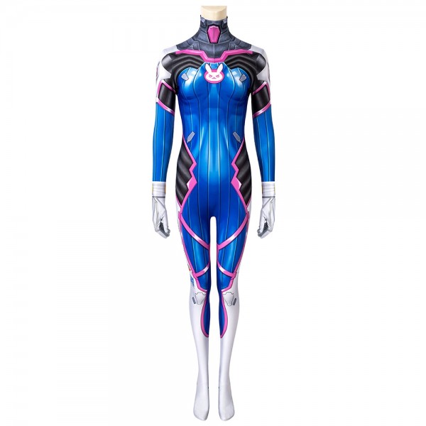 Overwatch DVA Cosplay Costumes DVA Spandex Dressing Up Outfits