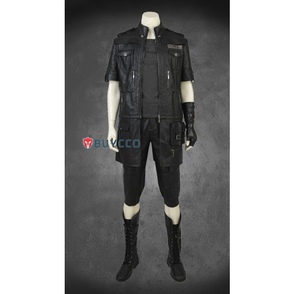 Final Fantasy XV Noctis Lucis Caelum Cosplay Costume Leather Suit