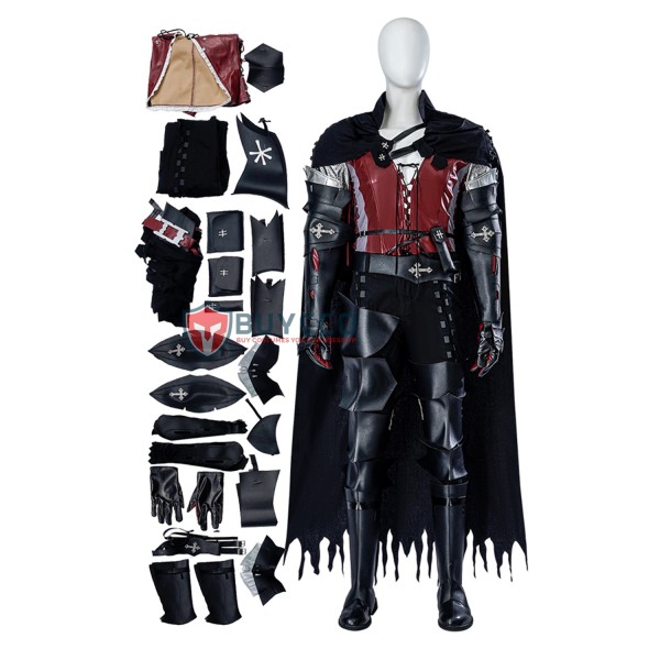 Final Fantasy XVI Clive Rosfield Cosplay Costume Leather Outfits