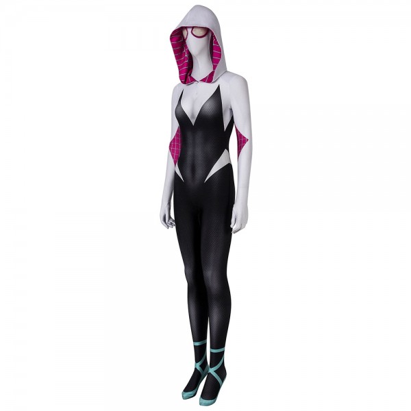 Gwen Stacy Cosplay Costumes Into the Spider Verse Cosplay Suit