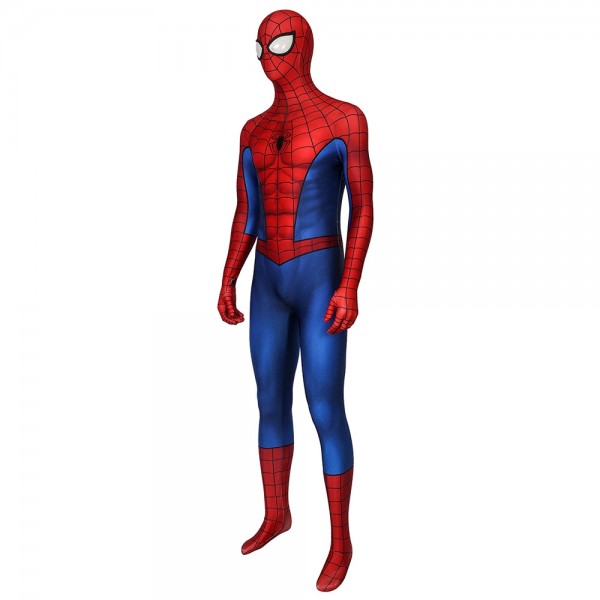 Spiderman Spandex Printed Cosplay Suit PS4 Game Edition