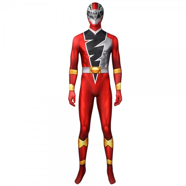 Male Red Power Ranger Cosplay Costume The Red Ranger Koh Ryusoul Outfits