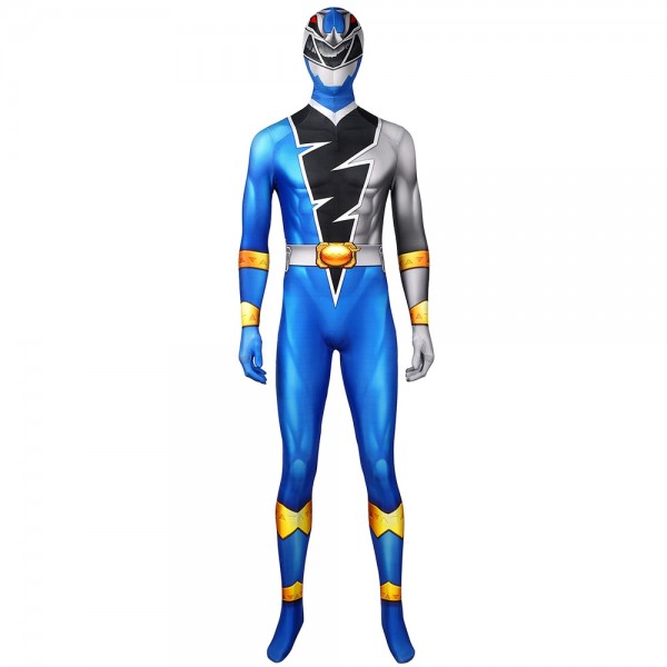 Male Blue Power Ranger Cosplay Costume The Blue Ranger of Ryusoulgers Outfits