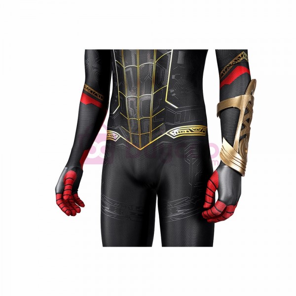 black and gold spider man suit comics
