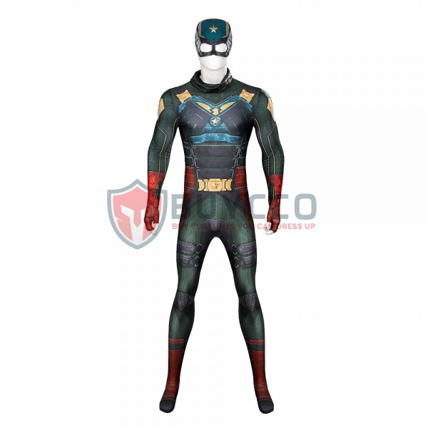 The Boys S3 Cosplay Costumes Soldier Boy Cosplay Printed Jumpsuit
