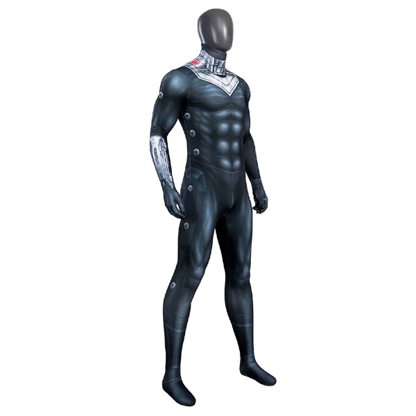 Aquaman 2 Black Manta Printed Cospalay Jumpsuit Costume