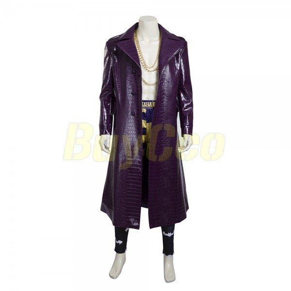 Joker Cosplay Costume Suicide Squad Jared Leto Deluxe Edition