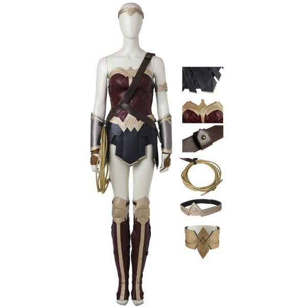 Wonder Woman Cosplay Costume Diana Prince Suit Shoes Cover Edition