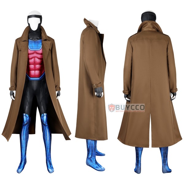Gambit X-Men 97 Printed Cosplay Costume Halloween Suit