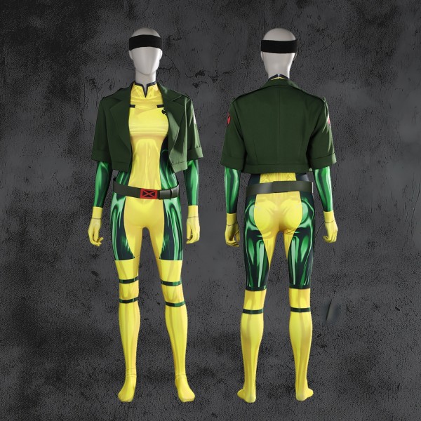 X-Men 97 Rogue Printed Spandex Cosplay Costume