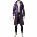 Suicide Squad Joker Purple Leather Coat Cosplay Costume V2