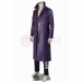 Suicide Squad Joker Purple Leather Trench Coat Cosplay Suit