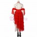 Harley Quinn Cosplay Costume Red Dress Cosplay Suit