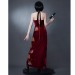 Resident Evil 4 Remake Cosplay Costumes Red Cheongsam