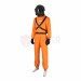 Lethal Company Staff Cosplay Costume Orange Suit With Mask