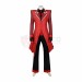Hazbin Hotel Alastor Cosplay Costume Halloween Red Suit
