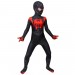 Kids Spiderman Miles Morales Cosplay Costume Halloween Kids Cosplay