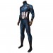 Captain America Cosplay Suit Infinity War Edition Battlefield Damaged Bodysuit