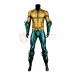 Movie Aquaman 2 Arthur Curry Cosplay Costume Golden Printed Jumpsuit