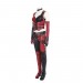 Batman Arkham City Harley Quinn Cosplay Costume Black and Red Leather Suit