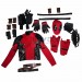 Deadpool 3 Cosplay Costumes Breathable Stretch Cotton Red Suit