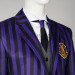 The Addams Family Cosplay Costumes Purple Uniform For Male
