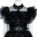 Wednesday Addams Prom Dress Cosplay Costume Black Suit
