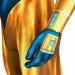 Booster Gold Michael Jon Carter Printed Suit Cosplay Costume