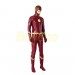 The Flash S4 Barry Allen Cosplay Costumes Classic Red Leather Suit