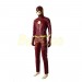 The Flash S4 Barry Allen Cosplay Costumes Classic Red Leather Suit