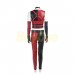 Batman Arkham City Harley Quinn Cosplay Costume Black and Red Leather Suit